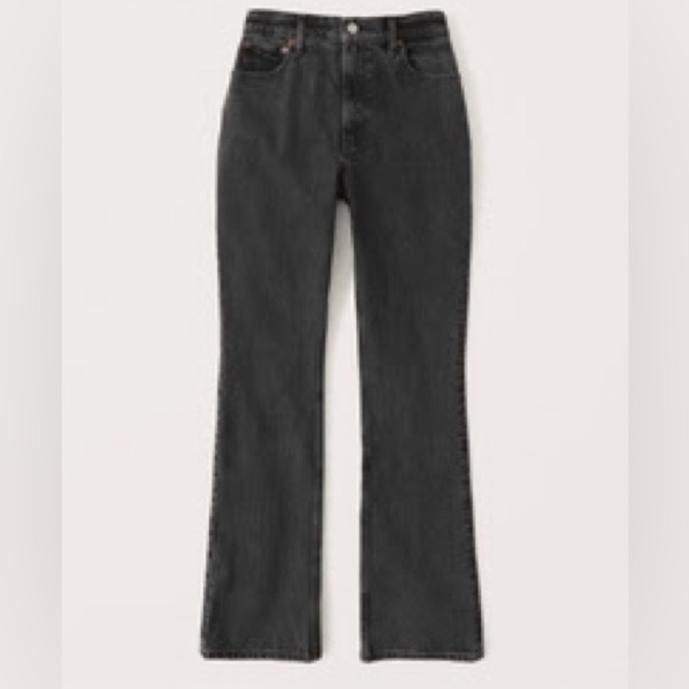 Abercrombie & Fitch Women's Black Flare Jeans - 34 Short